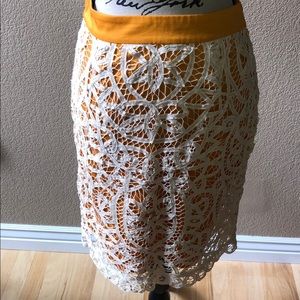 Anthropologie Odille knee-length skirt.
